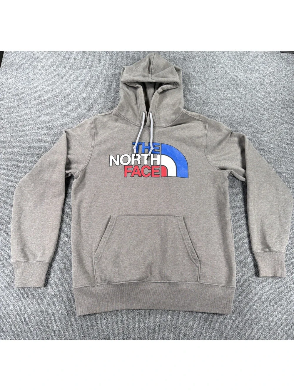 The North Face Mens - USA Box Pullover Hoodie - Medium Grey